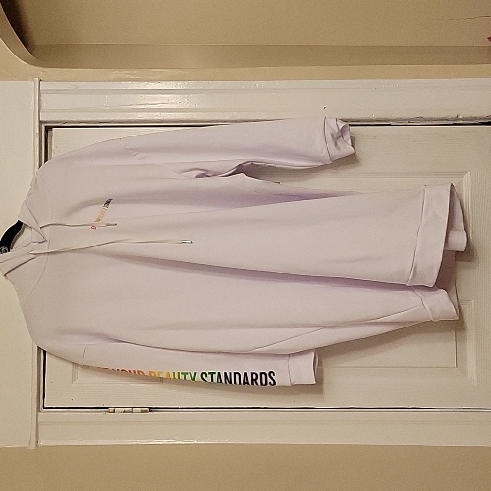 Plus size white hoodie dress 1x